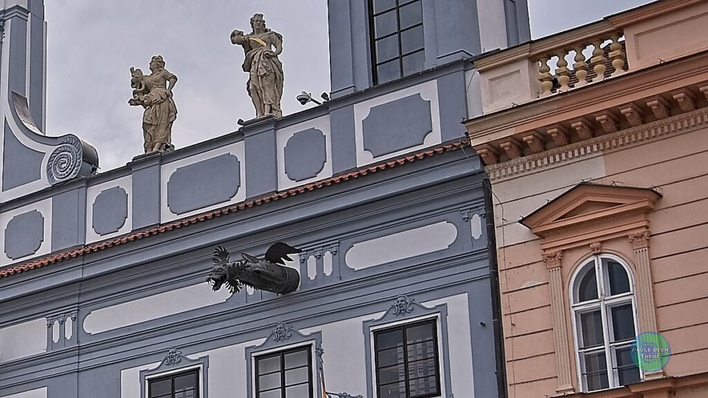 České Budějovice Town hall detail
