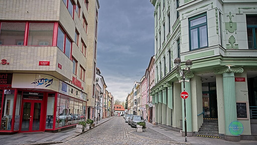 Random street in České Budějovice